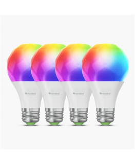 „Nanoleaf Essentials Smart A60“ lamppu „Matter WiFi“ 900 lm, 2700–6500 K, 4 kpl pakkaus | E27 | 9 W | RGBCW