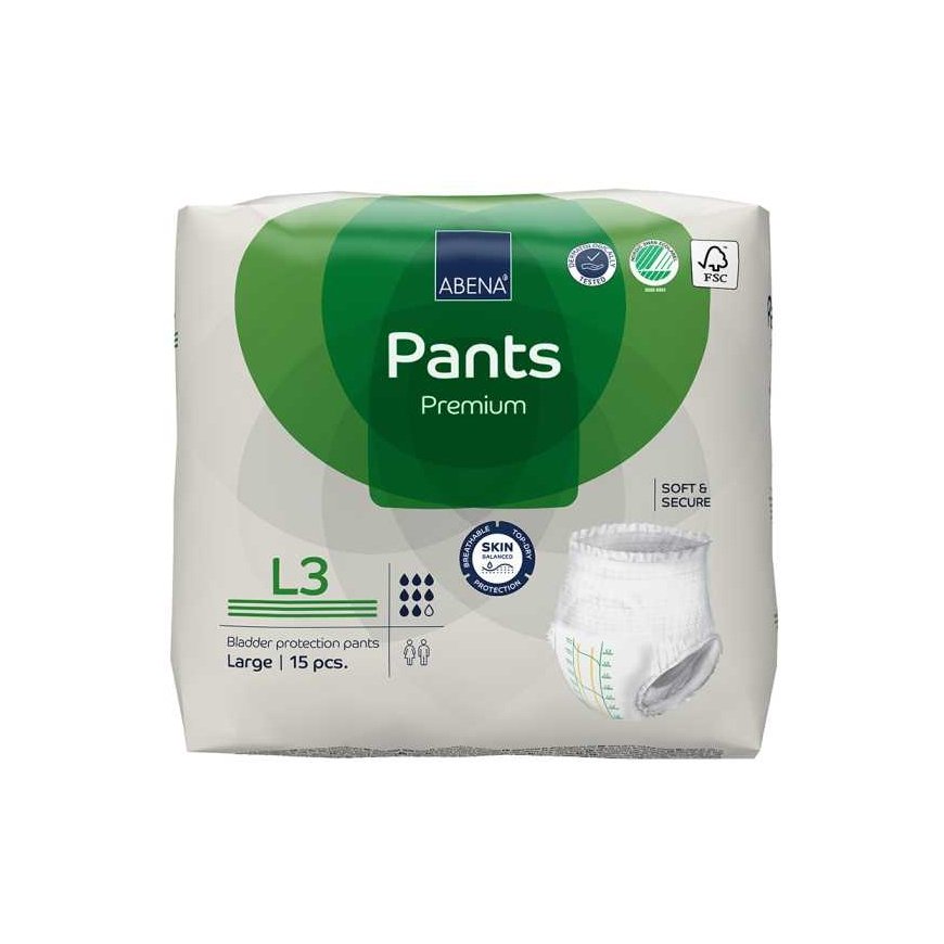 Abena Pants L3, Premium 15 kpl, vaipat - alushousut