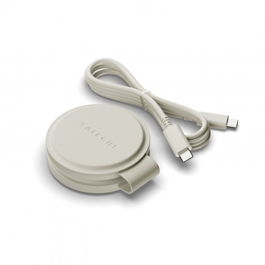 Satechi OntheGo 2-in-1 Kuulokkeet, Älypuhelin, Älykello Valkoinen USB Langaton lataaminen Pikalataus – 3
