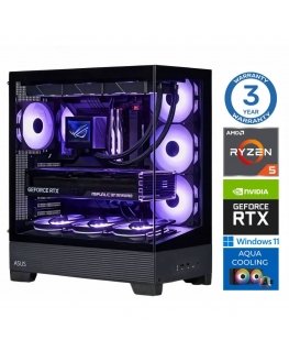 INTOP AQUA Ryzen 5 7600X 64GB DDR5 1TB SSD M.2 NVME + 2TB RTX5070Ti 16GB WIN11Pro