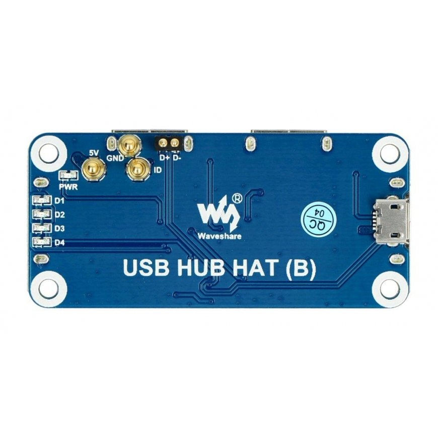 USB jaoturi lisaseade (B) - 4 sadama jaotur - Raspberry Pi 4B/3B+/3B/Zero lisaseade - Waveshare 20317 – 3