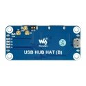 USB jaoturi lisaseade (B) - 4 sadama jaotur - Raspberry Pi 4B/3B+/3B/Zero lisaseade - Waveshare 20317 USB jaoturi lisaseade (B) - 4 sadama jaotur - Raspberry Pi 4B/3B+/3B/Zero lisaseade - Waveshare 20317
