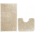 BATI bath mat in sand color, modern 50x80+40x50 ameliahome BATI bath mat in sand color, modern 50x80+40x50 ameliahome