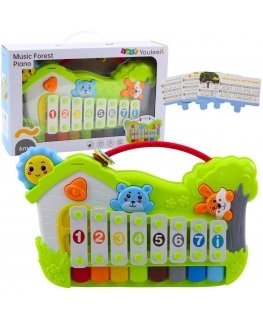Lean Toys Musiikkimetsän Piano 5 kpl.