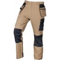 Neo work pants with four-way stretch, Cordura, sand-black, size S Neo work pants with four-way stretch, Cordura, sand-black, size S