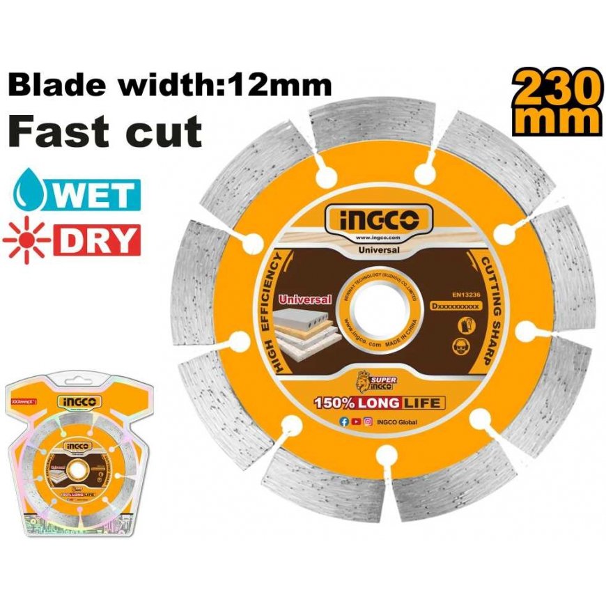 Ingco DMD0123013 Diamond cutting wheel 230 mm – 3
