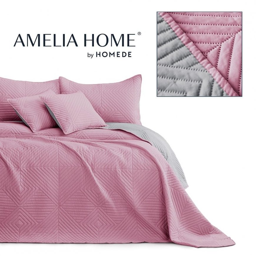 AmeliaHome LOVAS / AH / SOFTA / PALERPINK + PEARLSILVER / 260 x 280 – 2