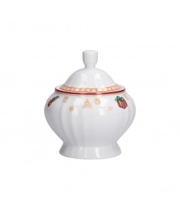 BALTA PORCELĀNA ZIEMASSVĒTKU IZDEVUMS Cukrinē ar karoti 330 ml