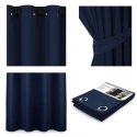 Yöverho renkailla AmeliaHome BLACKOUT 140X245 cm, 1 kpl, väri: tummansininen Yöverho renkailla AmeliaHome BLACKOUT 140X245 cm, 1 kpl, väri: tummansininen