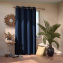 Night curtain with rings AmeliaHome BLACKOUT 140X245 cm, 1 pc, color: dark blue Night curtain with rings AmeliaHome BLACKOUT 140X245 cm, 1 pc, color: dark blue