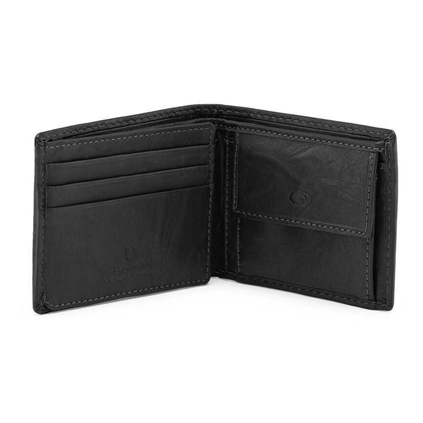 Tom Tailor Men's leather wallet 14200 60 Black – 2