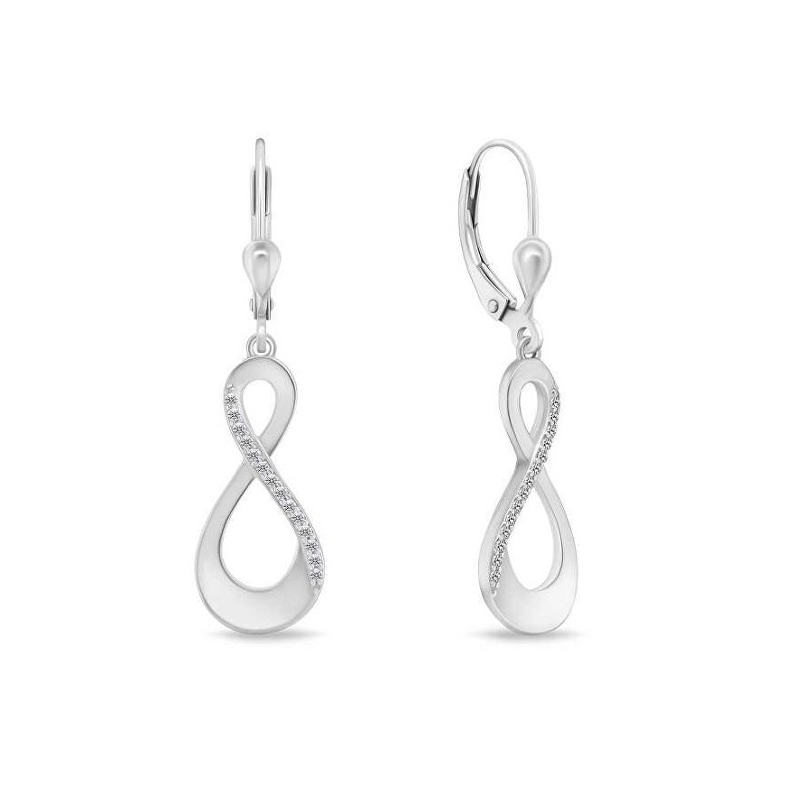 Brilio Silver Brilio Sidabrinis Elegantne hõbedased kõrvarõngad tsirkoonidega SILVER022