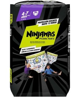 ШТАНЫ DODOT NINJAMAS 4-7 лет 17-30 кг 10 шт