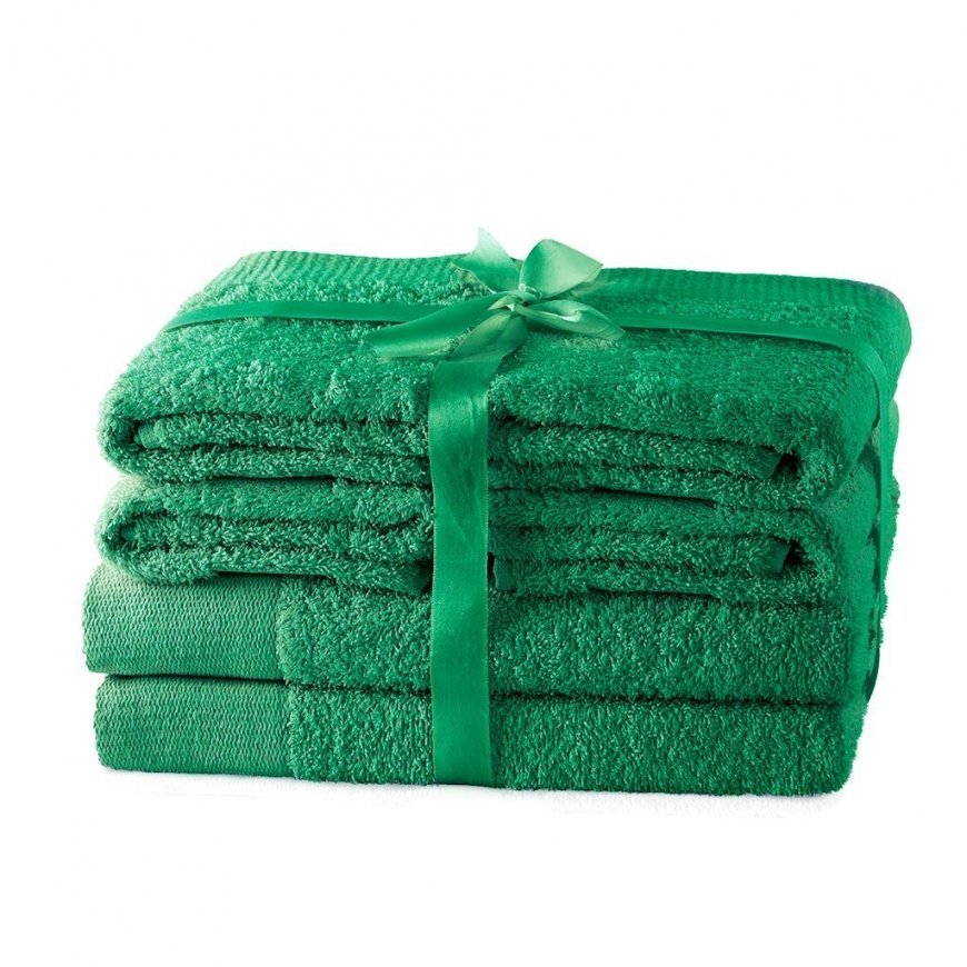 AmeliaHome Kylpypyyhe/AH/AMARI/Vihreä/SET2*70x140+4*50x100