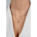 Brilio Silver Silver necklace with a cross and colored zirconias NCL208W Brilio Silver Silver necklace with a cross and colored zirconias NCL208W