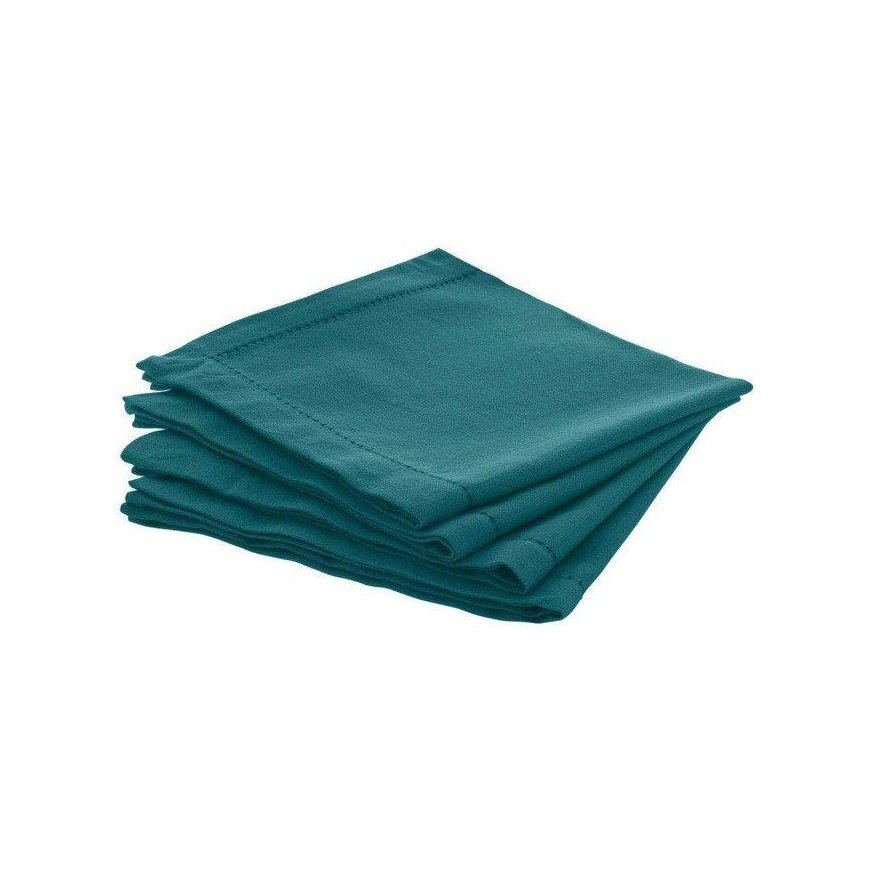 Atmosphera CHAMBRAY Table napkins 40 x 40 cm, Green