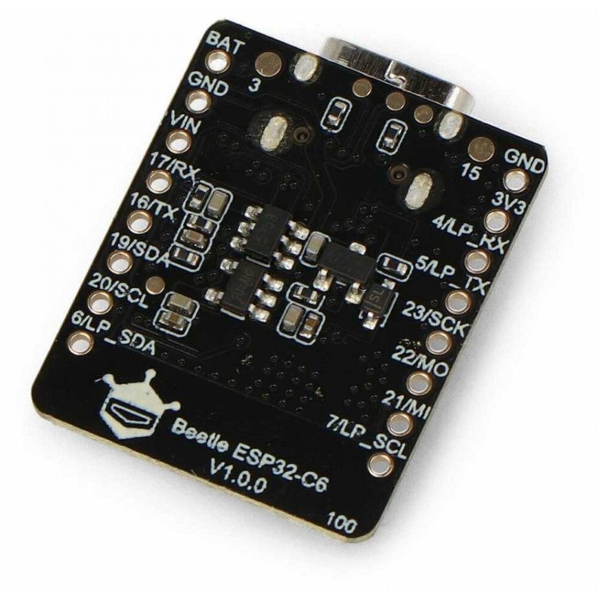 Beetle ESP32-C6 – miniatuurne IoT arendusplaat – WiFi/Bluetooth/Thread/ZigBee/Matter – DFRobot DFR1117