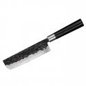 Samura BLACKSMITH Universal Kitchen knife Nakiri 6.6"/168mm from AUS 10 Hammered steel 58 HRC Samura BLACKSMITH Universal Kitchen knife Nakiri 6.6"/168mm from AUS 10 Hammered steel 58 HRC