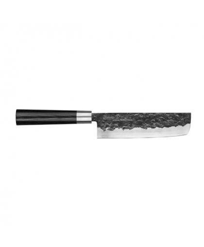 Samura BLACKSMITH Universal Kitchen knife Nakiri 6.6"/168mm from AUS 10 Hammered steel 58 HRC – 3