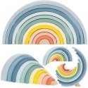 Tooky Toys TOOKY TOY Pastel Puzzles Wooden Montessori Blocks Rainbow Colors Tooky Toys TOOKY TOY Pastel Puzzles Wooden Montessori Blocks Rainbow Colors