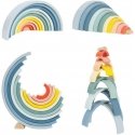 Tooky Toys TOOKY TOY Pastel Puzzles Wooden Montessori Blocks Rainbow Colors Tooky Toys TOOKY TOY Pastel Puzzles Wooden Montessori Blocks Rainbow Colors