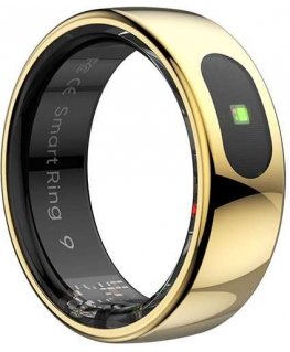 „Smart RING PRO“ auksas, streso matavimas, širdies ritmo stebėjimas, miego stebėjimas, dydis. 9, Powertonas