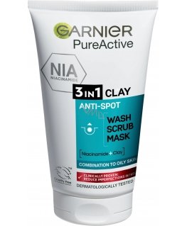 Pure - cleaning gel, scrub and mask against imperfections 3in1
