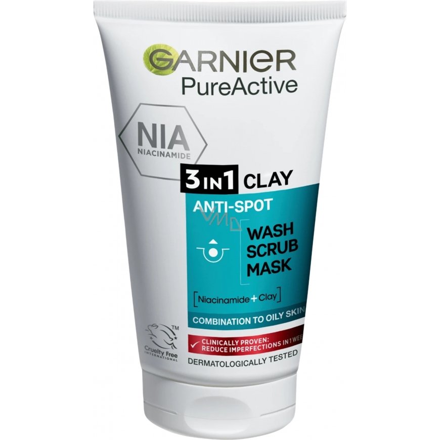 Garnier Pure - tīrīšanas gēls, skrubis