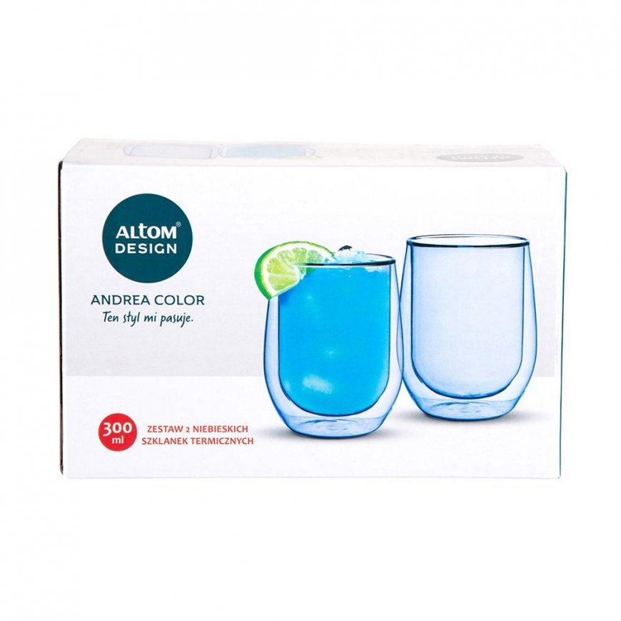 Sininen MÄRÄ ANDREA VÄRI kpl. 2 KIRKASTA KUPPIA 300ML Sininen N/N BZ – 4