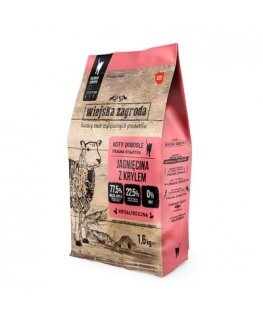 WIEJSKA ZAGRODA Kanafileed lambalihaga – märg toit kassidele – 85g