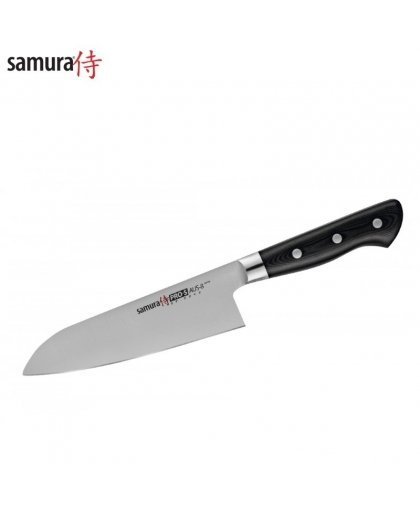 Samura PRO-S Kitchen Santoku knife 180mm from AUS 8 Japanese steel 58 HRC