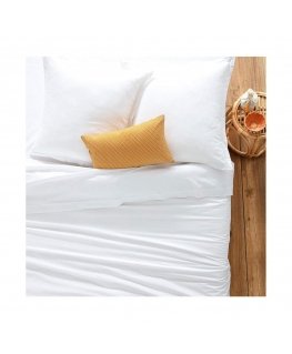 Atmosphera gultas pārklājs, 240 x 220 cm, kokvilna, balta