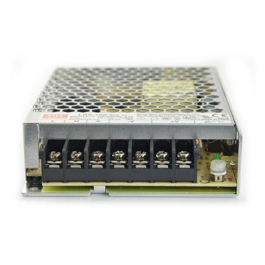 Mean Well LRS-100-5 maitinimo šaltinis - 5V/18A/90W – 2