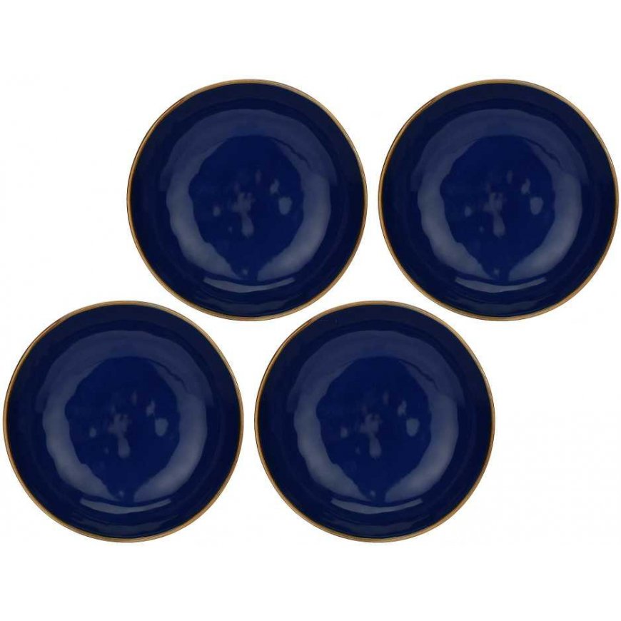 ROSE&TULIPS COBALT BLUE CONCERTO 4-piece plate set 21 cm