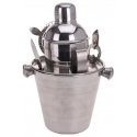 Excellent Houseware Bartender Set shaker bucket bar accessories set 6 pieces Excellent Houseware Bartender Set shaker bucket bar accessories set 6 pieces