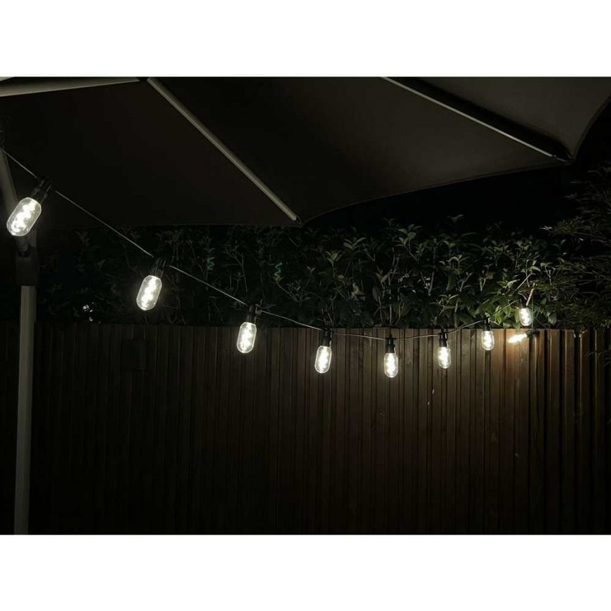 Saska Garden PARTY LIGHT OUTDOOR GARLAND 12 SPIRAL 12LED BULBS 6.3M 230V – 2