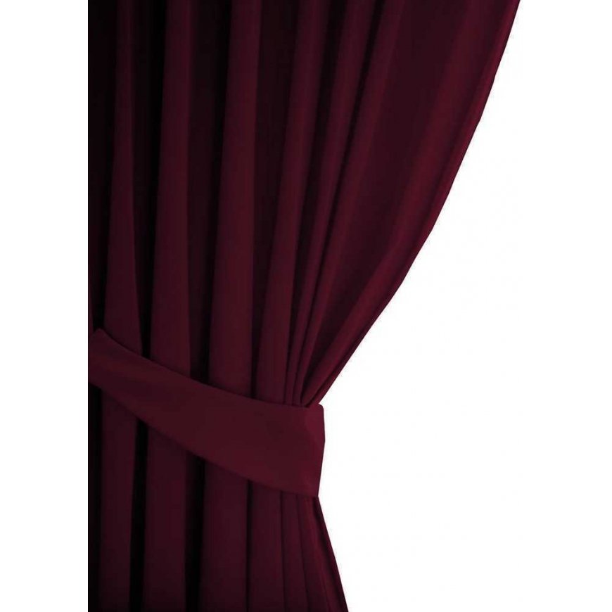 Ночная штора с кольцами AmeliaHome BLACKOUT 140X245 см, 1 шт., цвет: бордо (вино) – 2