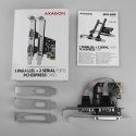 Axagon PCEA-PSN PCIe-Adapter mit 1x Parallel-+ 2x Seriell-Ports - ASIX AX99100 interface cards/adapt