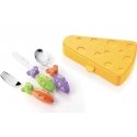 Guzzini TIP TOP mixer cutlery set of 3 with box, available in various colors.