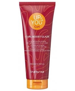 Inebrya Up Curl Boost Glaze - a gentle diffusing gel for wavy, curly, and coily hair - 200 ml