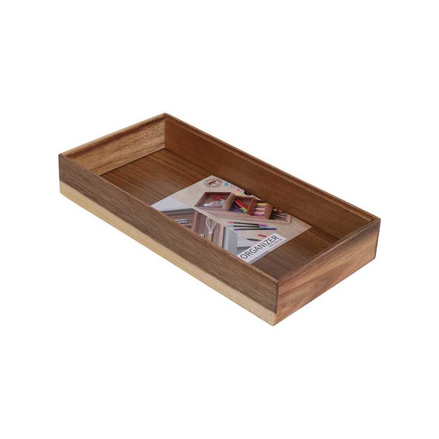 Excellent Houseware Medinis rašomasis staliukas HEDO stalčiui, 30 x 15 x 5 cm – 2