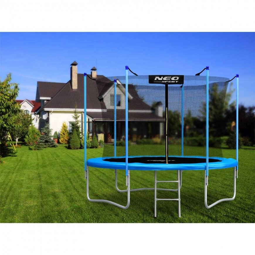10 jala / 312 cm aia batuut sisetööga ja Neo-Sport redeliga – 3