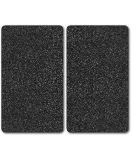 Kesper 2-piece protective plates Decorative glass cutting boards
