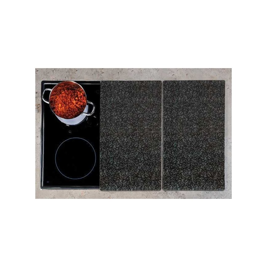 Kesper 2-piece protective plates Decorative glass cutting boards – 3