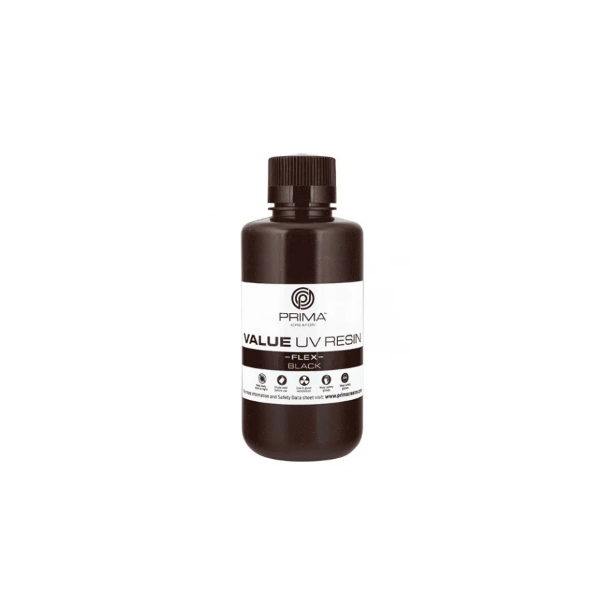 PrimaCreator Value Flex UV 3D printeri vaik 500 ml - must