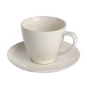 MARIAPAULA ECRU NOVA CUP 250ML WITH SAUCER 15CM IN A BAND MARIAPAULA ECRU NOVA CUP 250ML WITH SAUCER 15CM IN A BAND