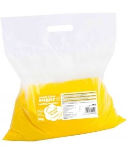 Gsg24 Sokeri sokerivattokoneelle, granulaatio 0,8-1,2 mm, luonnollisen makuinen KELTAINEN 5kg