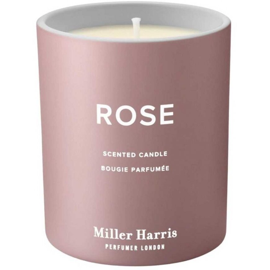 MILLER HARRIS rozā smaržīgā svece 220 g – 2
