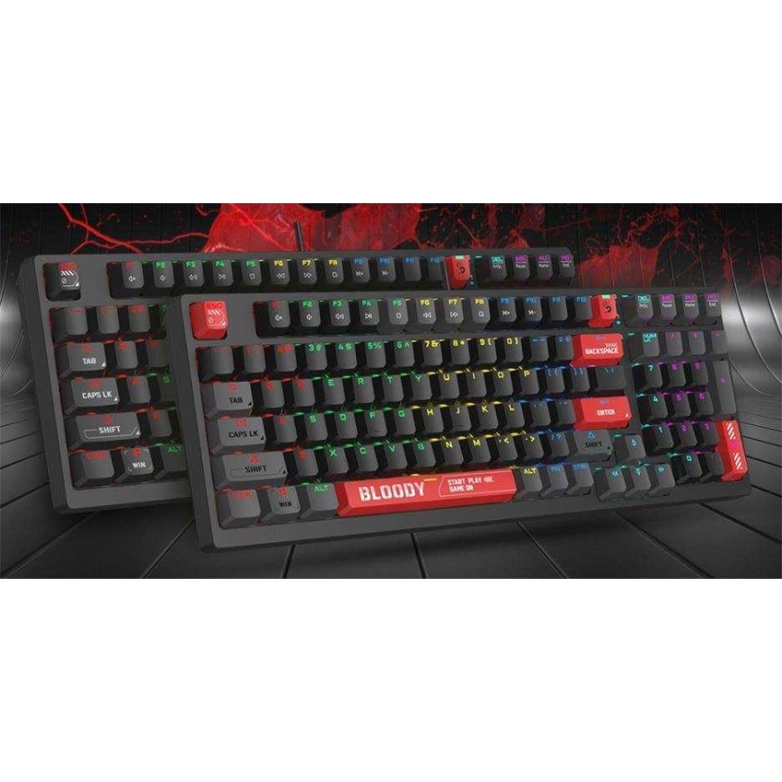 Klaviatūra A4tech BLOODY S98 juoda