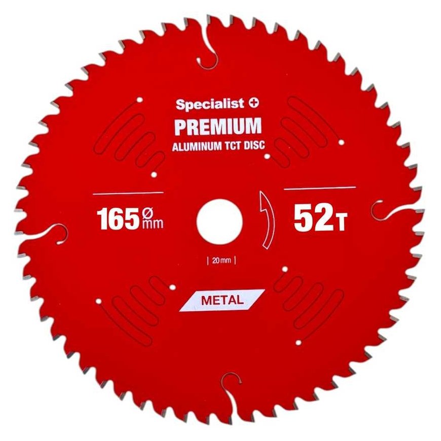Cutting disc 165x52Tx20mm, PREMIUM Aluminum, SPECIALIST+
